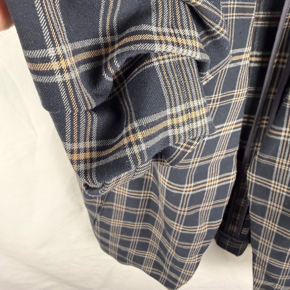 Aritzia Babaton Macauley Blazer Navy Blue Open Front Size 6 Preppy Corpcore Long - Picture 7 of 13